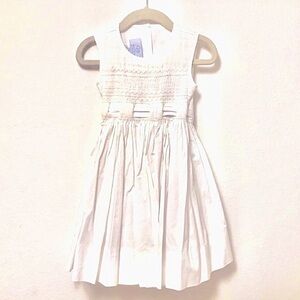Baby CZ White Formal Dress with Elegant Design